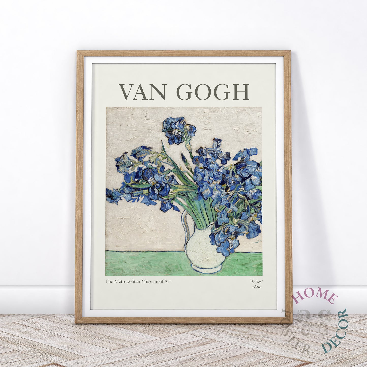 Van Gogh Poster, Irises in a White Vase