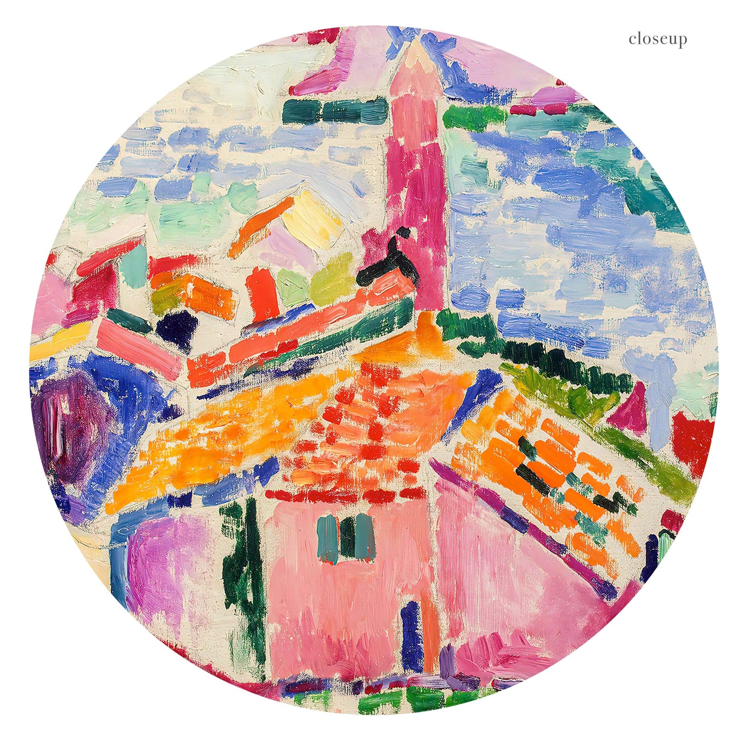 Home Poster Decor View of Collioure by Henri Matisse, Colourful Wall Decor, Mid Century Modern