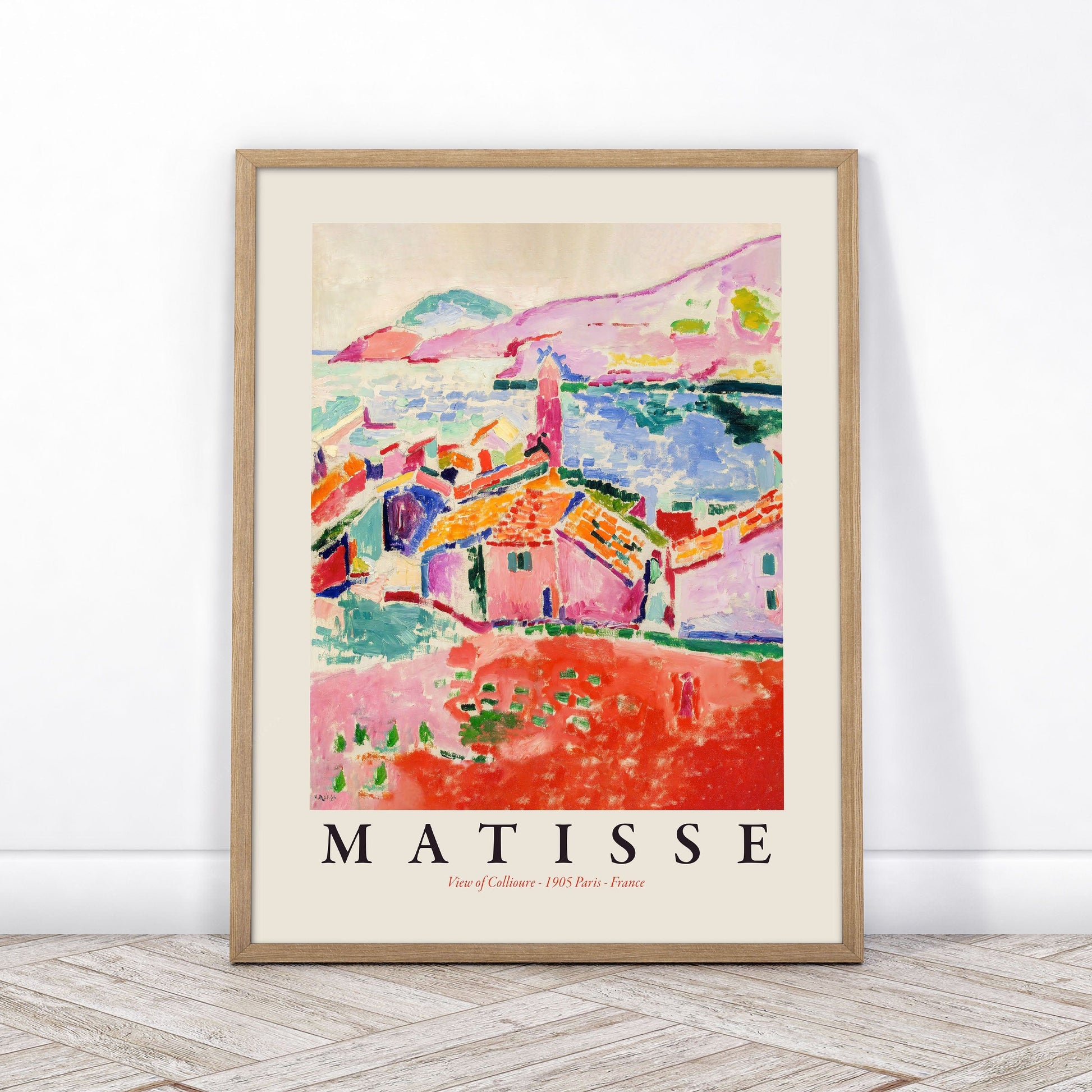 Home Poster Decor View of Collioure by Henri Matisse, Colourful Wall Decor, Mid Century Modern