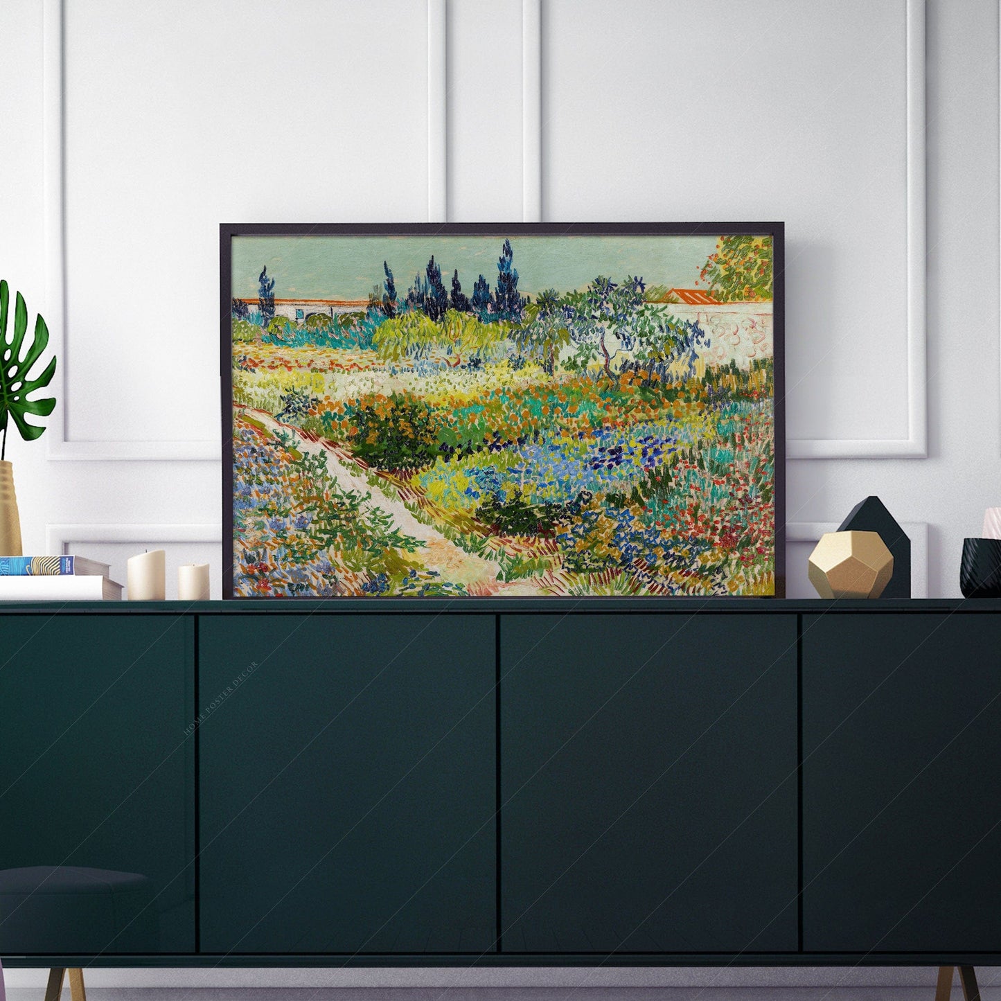 Home Poster Decor Vincent Van Gogh Print, Garden in Arles, Vintage Nature Landscape, Famous artwork, Oil Painting, Garden Art, Wedding Gift, Living Room 33