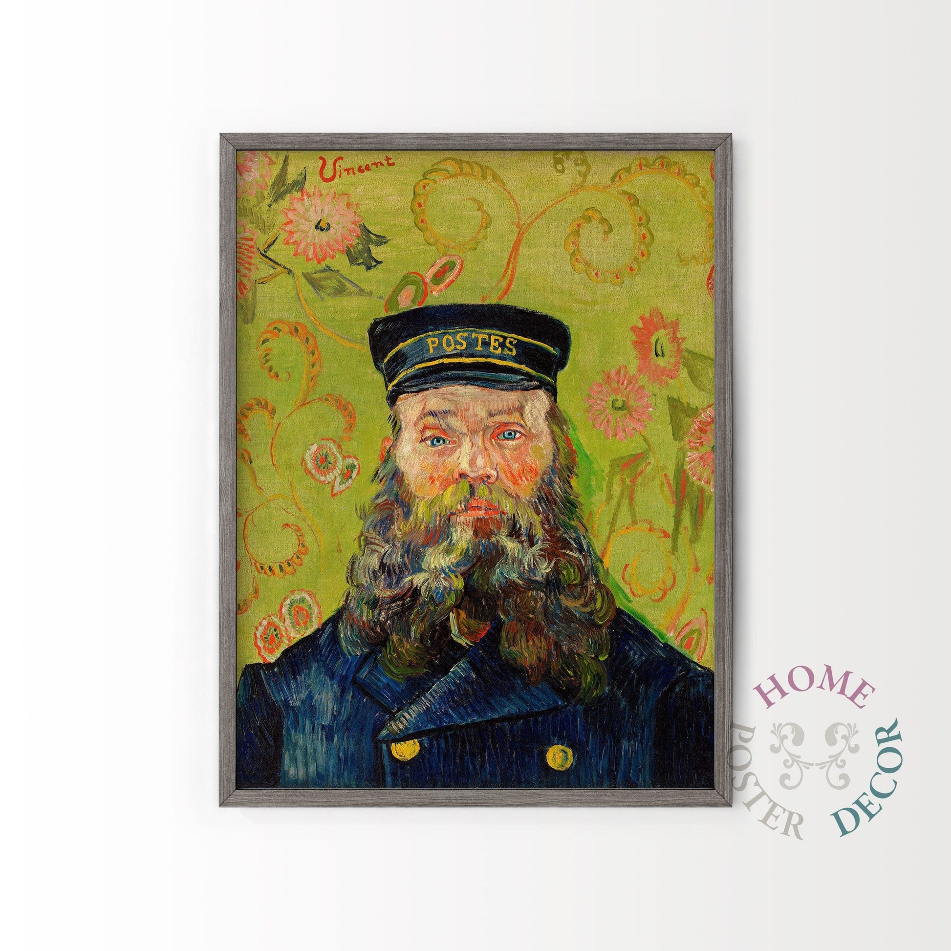 Home Poster Decor Vincent Van Gogh, Van Gogh Portrait, The Postman, Joseph Roulin 1888, Van Gogh Sunflowers, Post-impressionist