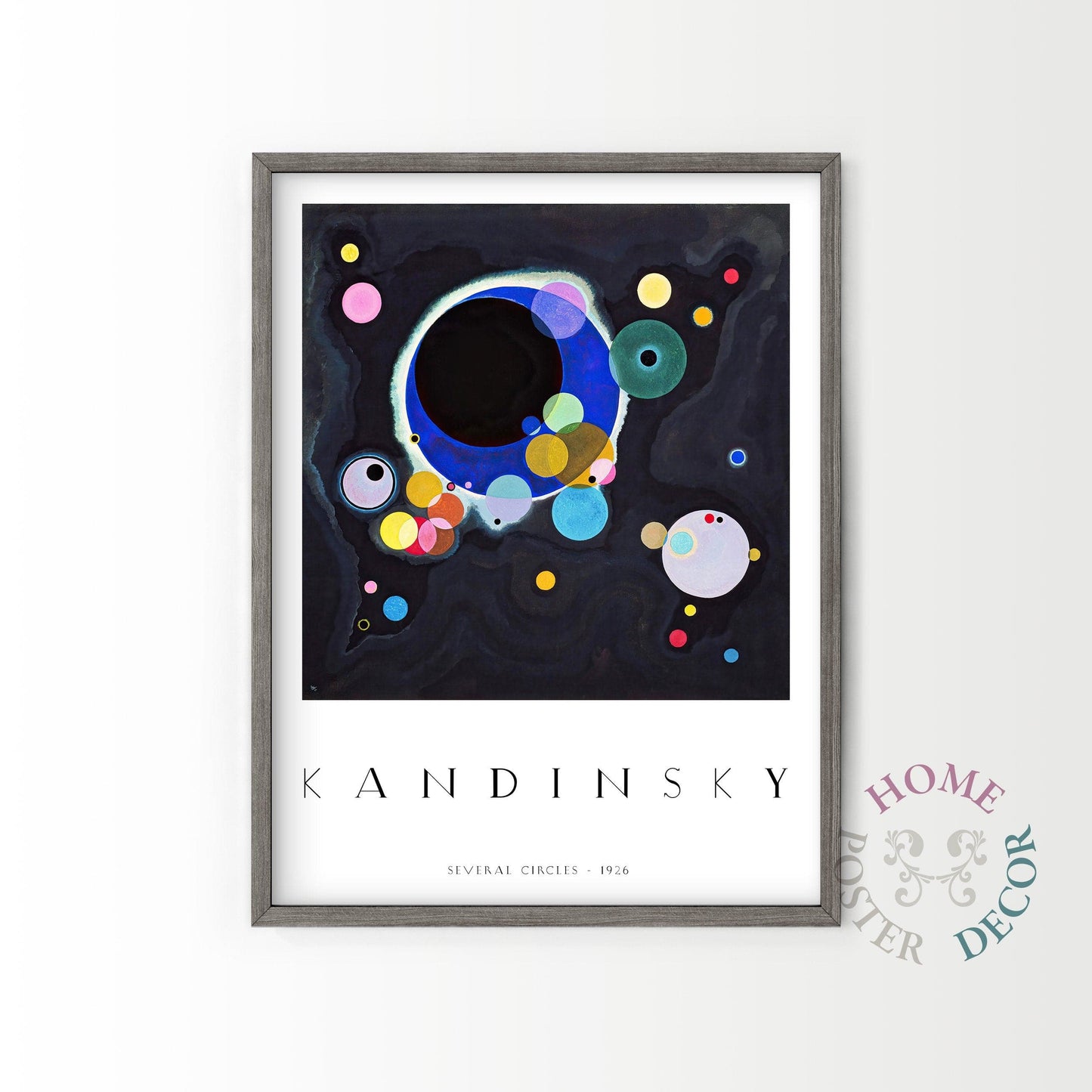 Home Poster Decor Wassily Kandinsky Poster, Abstract Wall Art, Office Decor, Exhibition Poster, Kandinsky Print, Museum Quality Paper