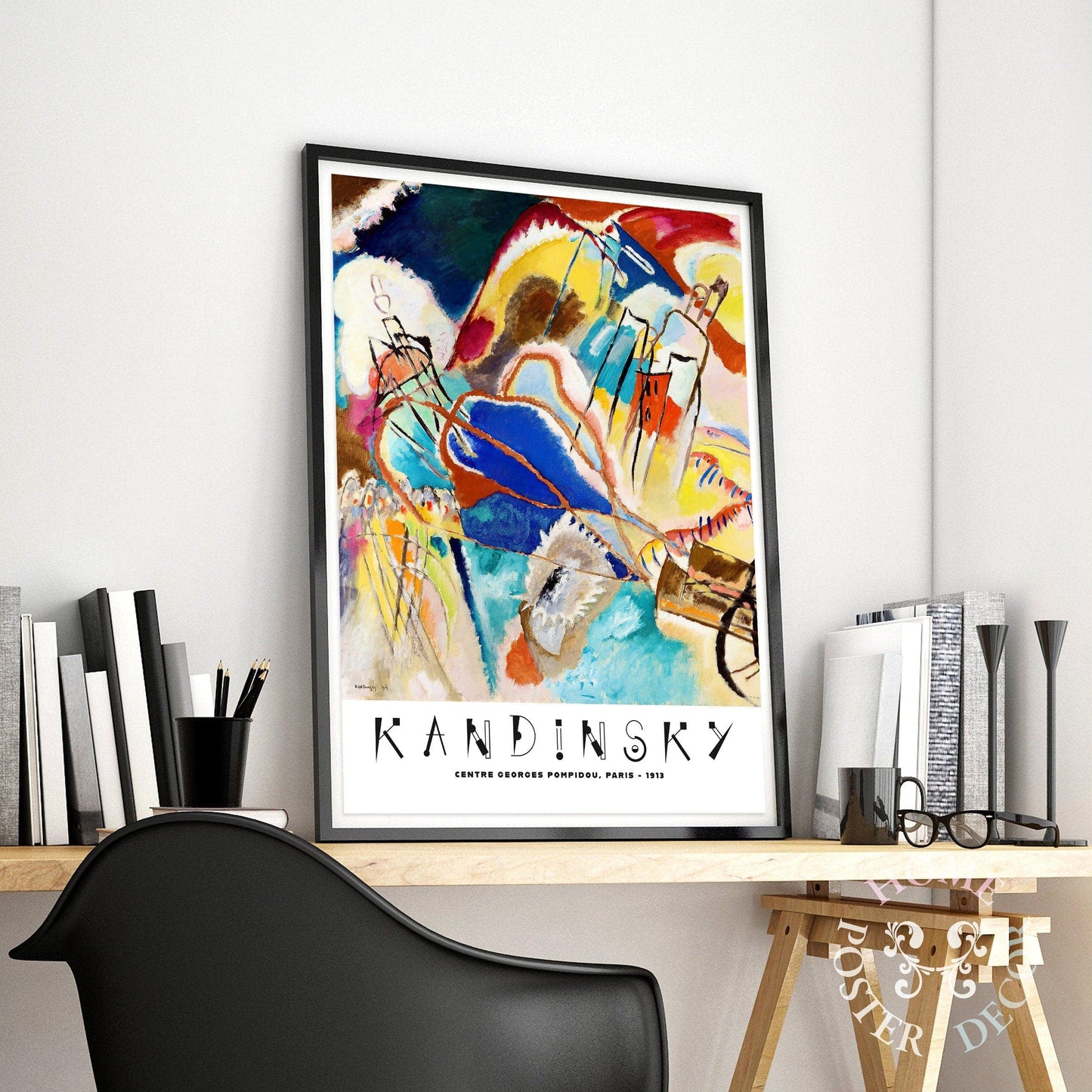 Home Poster Decor Wassily Kandinsky Print, Exhibition Poster, Museum print, Abstract painting, Gallery Quality, Abstract Poster Print, Kandinsky Print