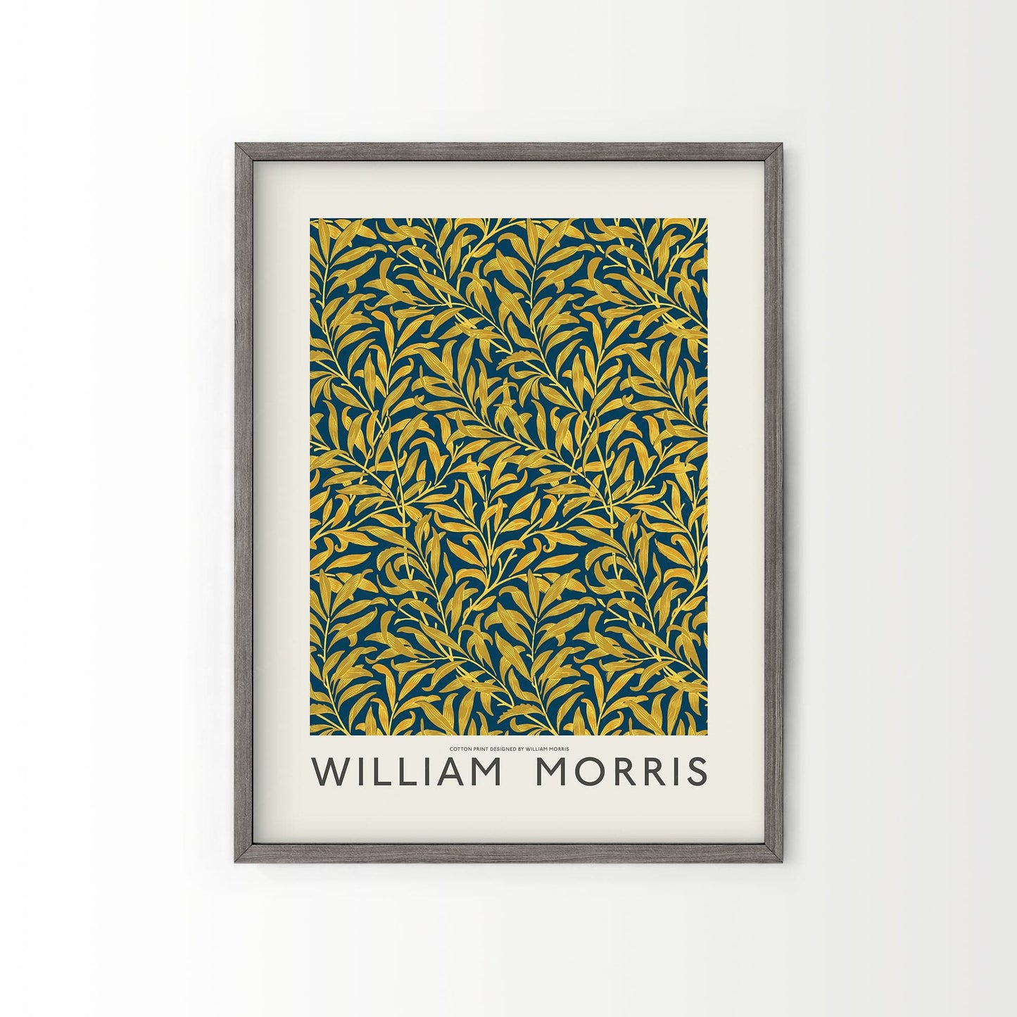 Home Poster Decor Single William Morris Art, Willow Bough,Leaves pattern, Tropical Leaf