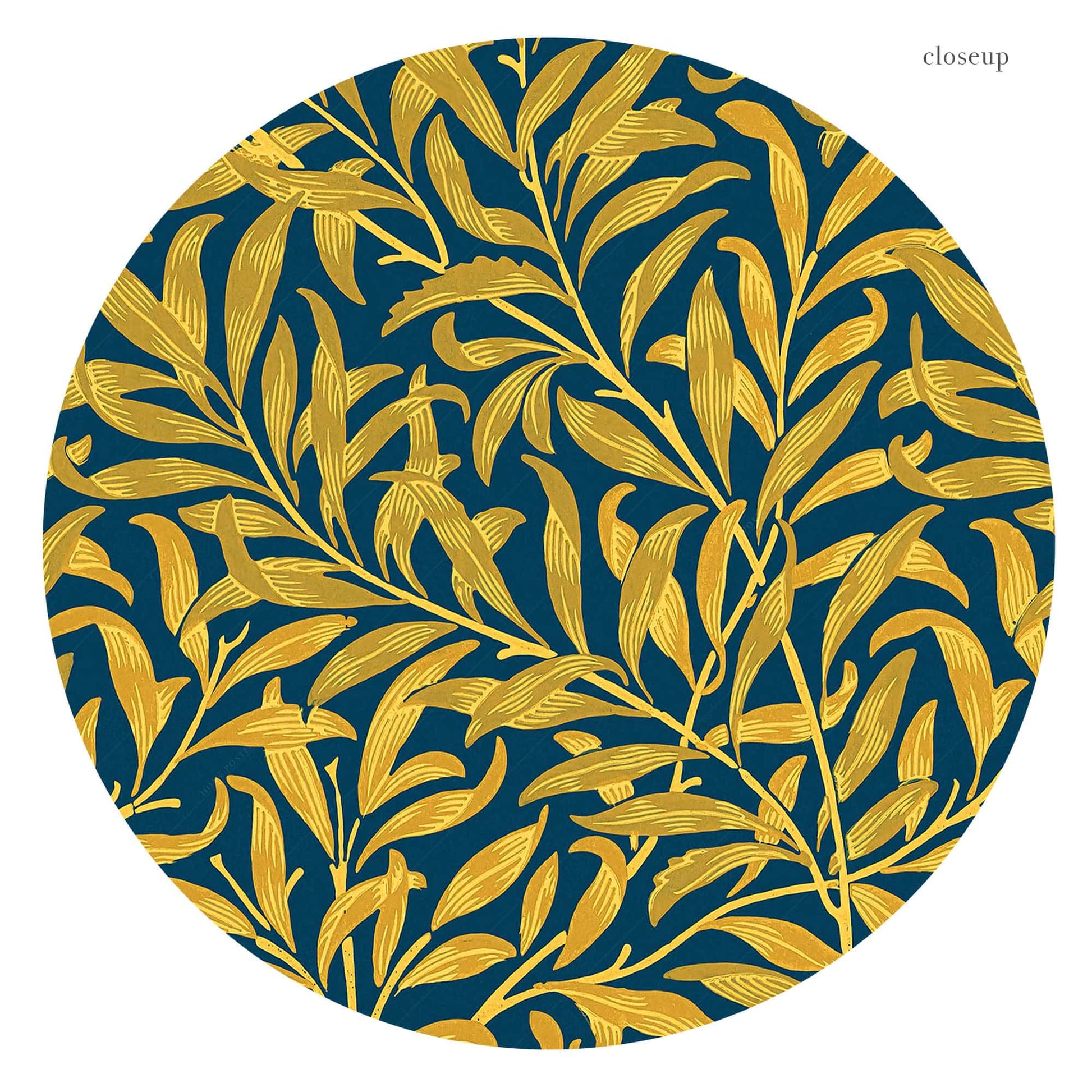 Home Poster Decor Single William Morris Art, Willow Bough,Leaves pattern, Tropical Leaf