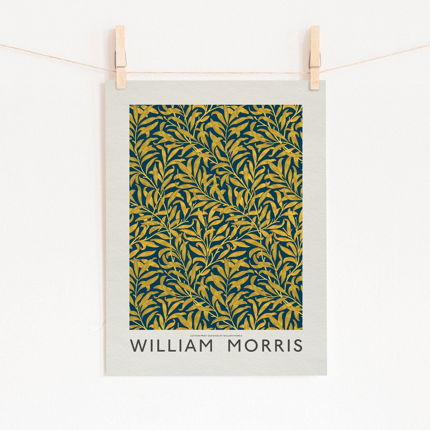 Home Poster Decor Single William Morris Art, Willow Bough,Leaves pattern, Tropical Leaf