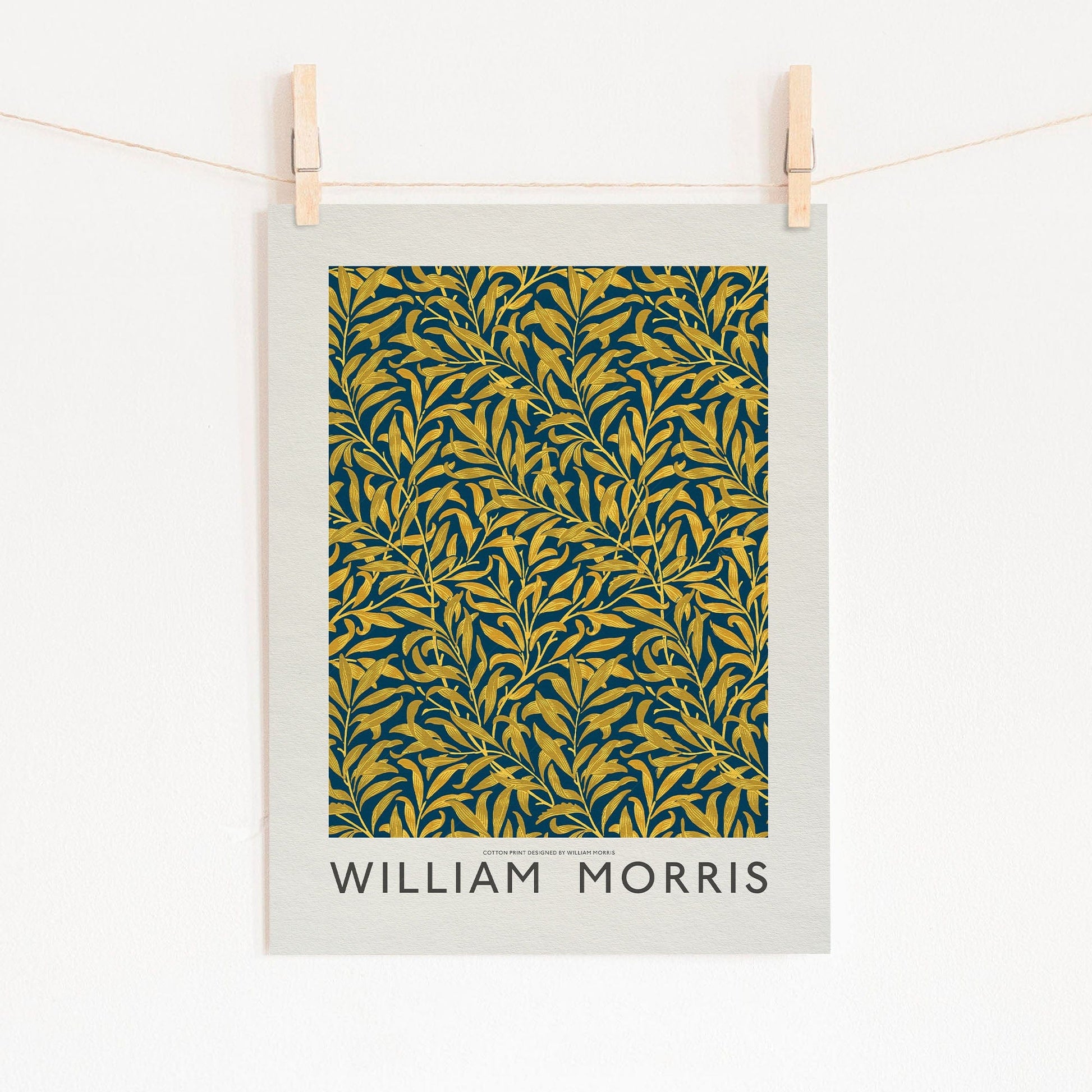 Home Poster Decor Single William Morris Art, Willow Bough,Leaves pattern, Tropical Leaf