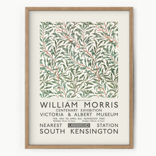 Home Poster Decor Single William Morris, Exhibition poster, Leaves pattern, Summer and Spring