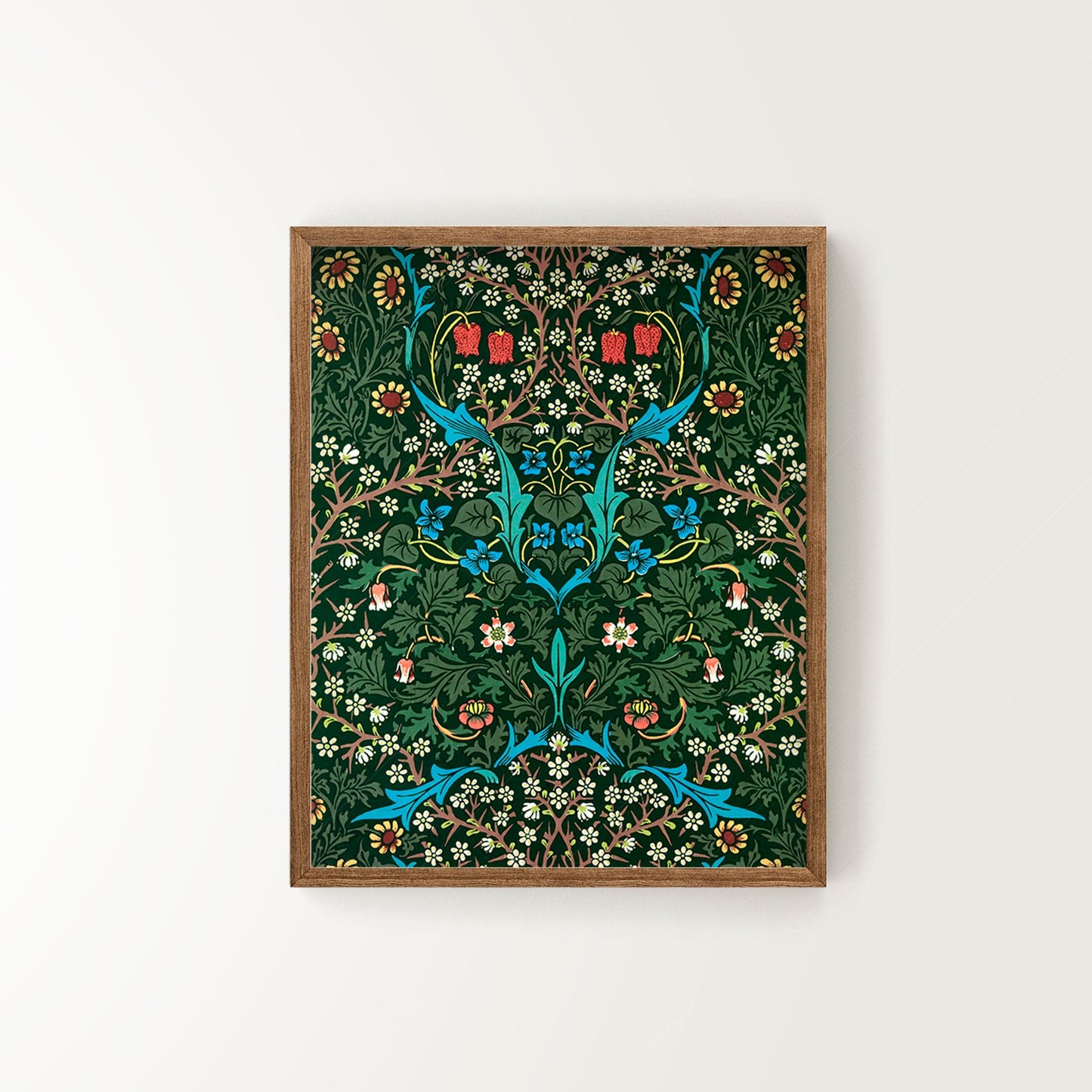 Home Poster Decor William Morris Gallery, Set of 4 Prints, Morris Pimpernel, Compton Floral  Willow Bough, Strawberry Thief, Citrus Lemon Art, Green Leaves