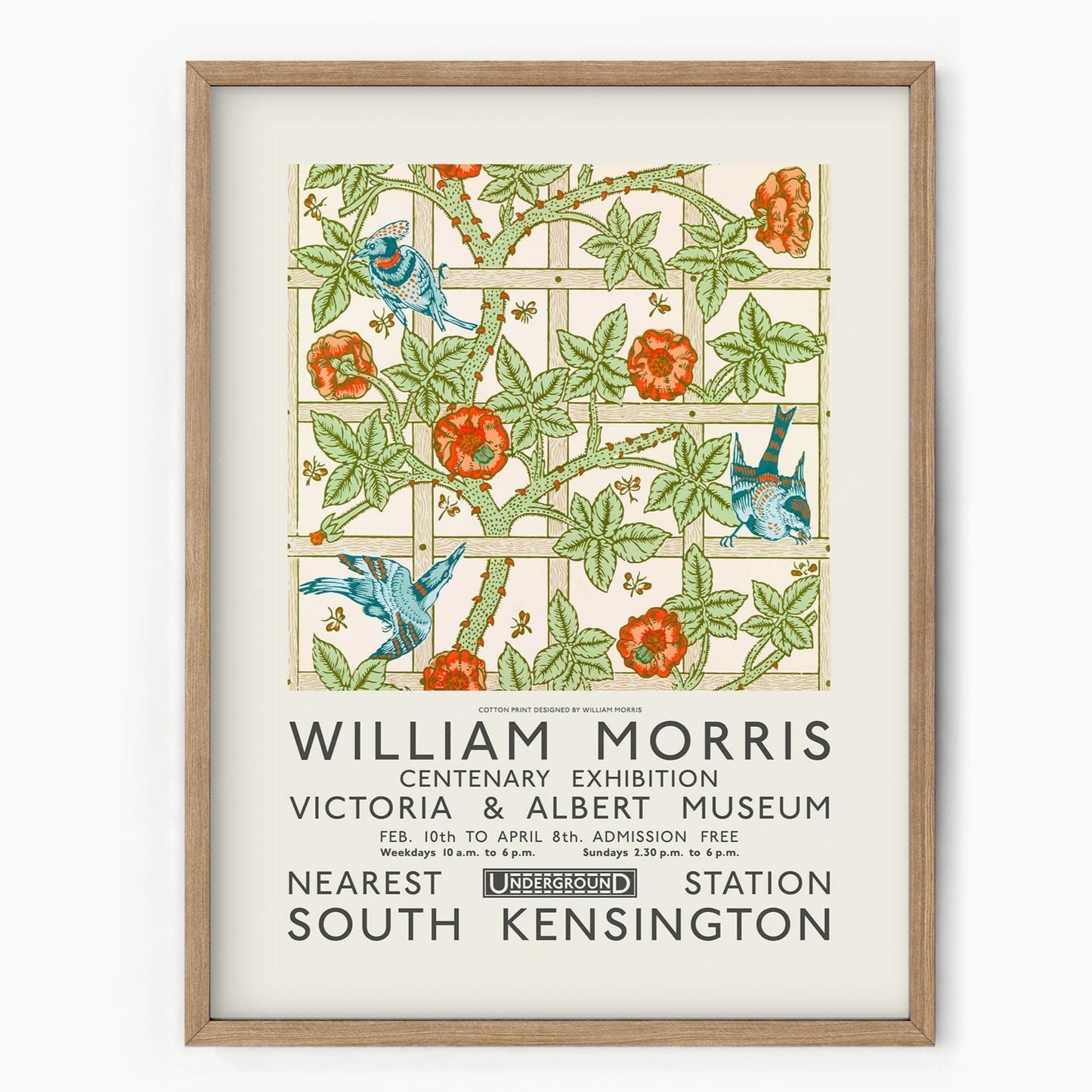 Home Poster Decor Single William Morris poster, Flower print, Dine Wall Decor 9