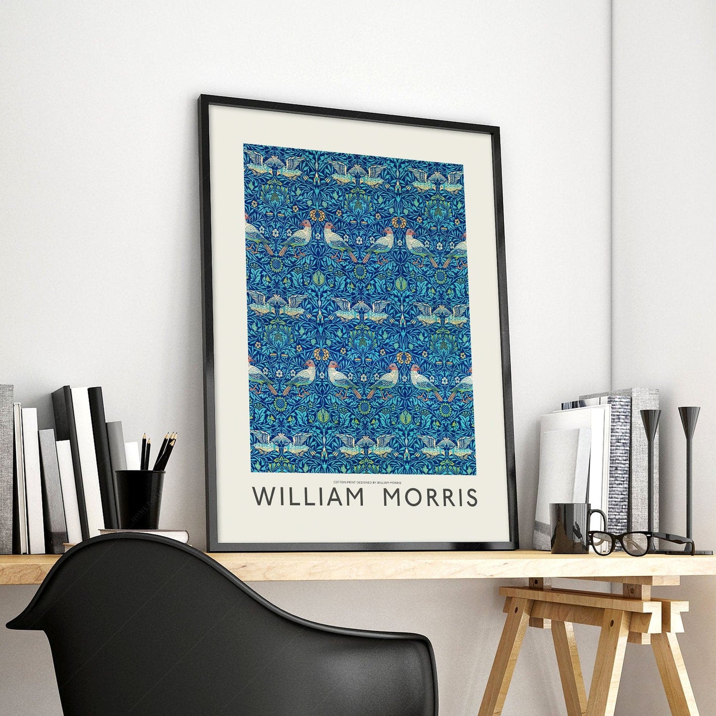 Home Poster Decor Single William Morris print, Exhibition poster,Birds Wall Art Print, Bedroom Decor 21