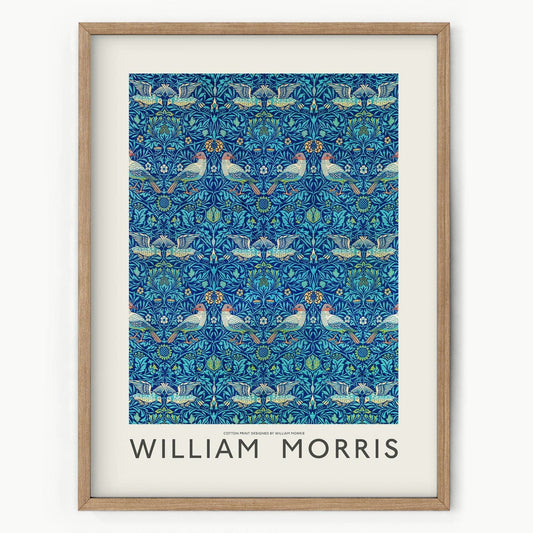 Home Poster Decor Single William Morris print, Exhibition poster,Birds Wall Art Print, Bedroom Decor 21