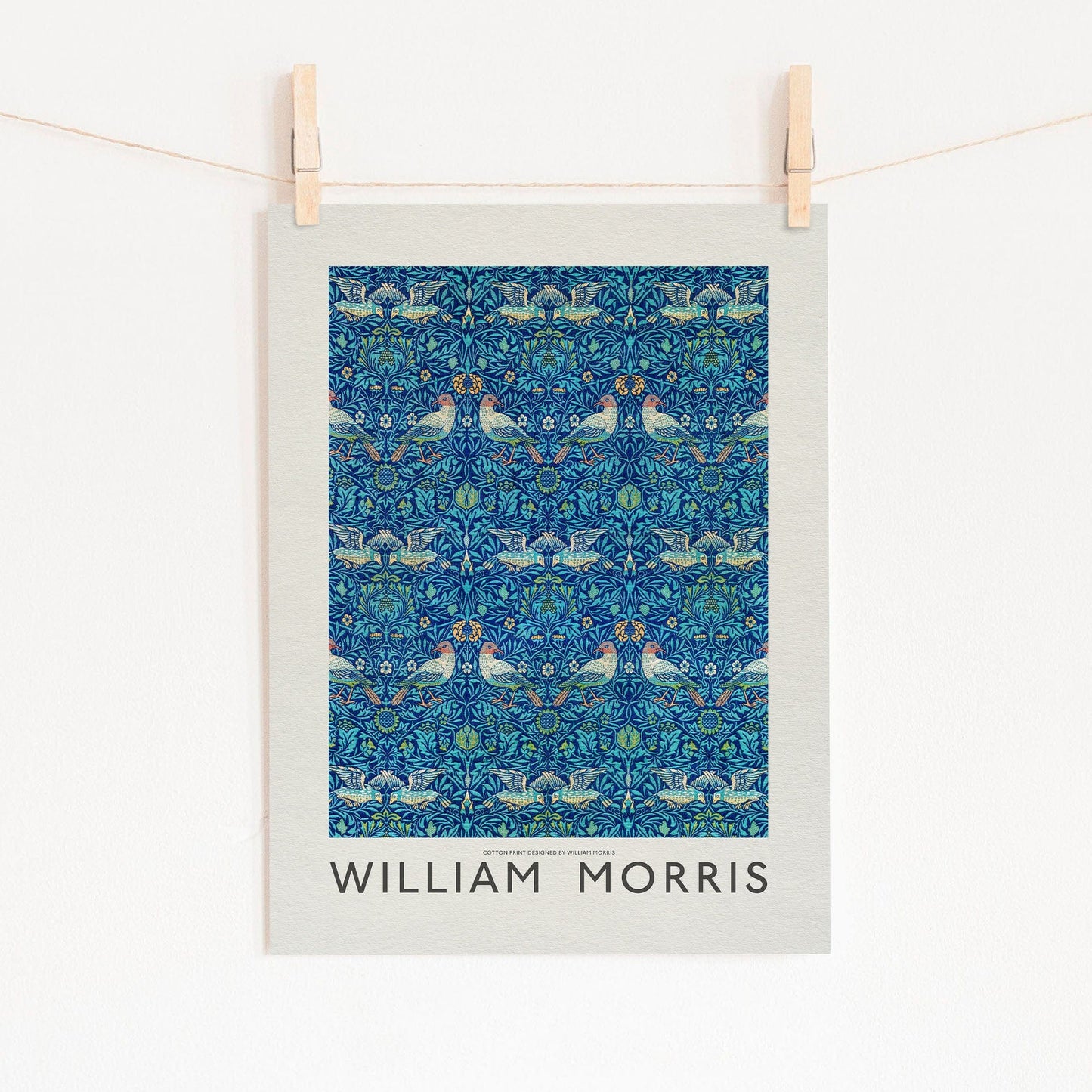 Home Poster Decor Single William Morris print, Exhibition poster,Birds Wall Art Print, Bedroom Decor 21