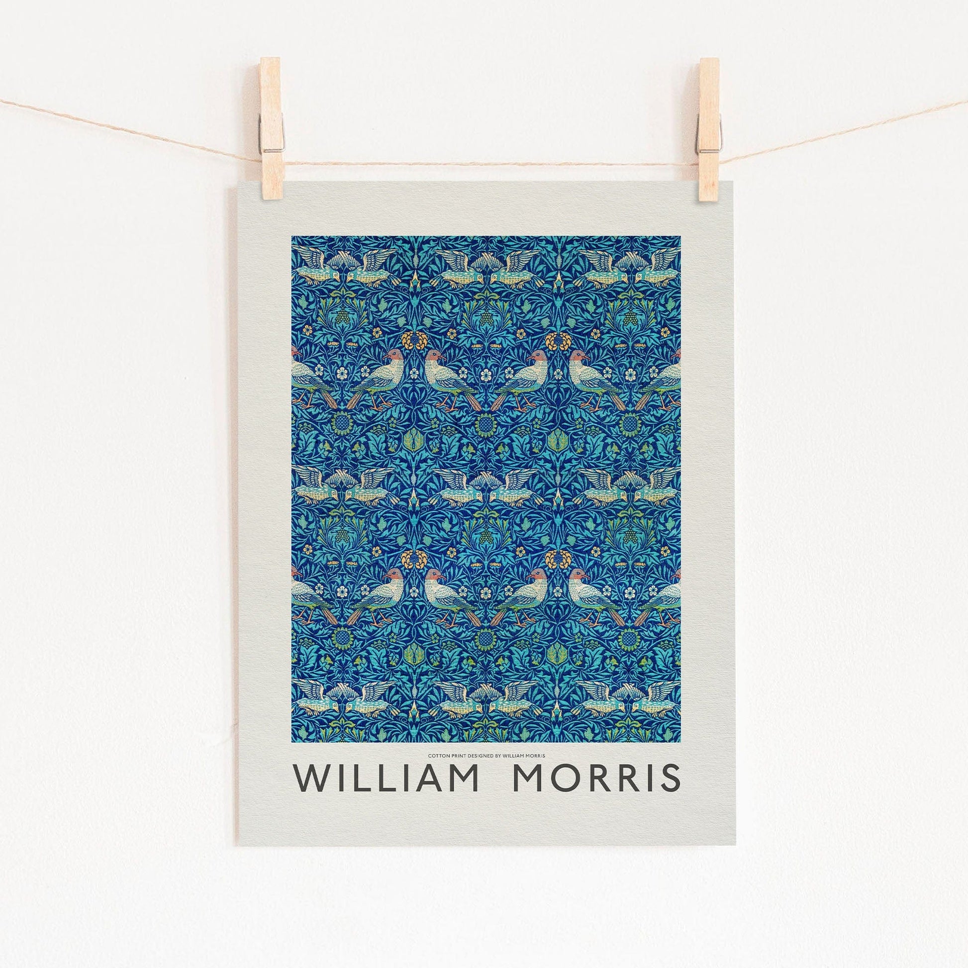 Home Poster Decor Single William Morris print, Exhibition poster,Birds Wall Art Print, Bedroom Decor 21