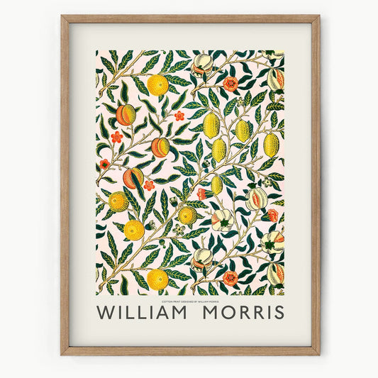 Home Poster Decor Single William Morris Print, Floral Wall Art, Flower Print, Citrus Wall Art, William Morris