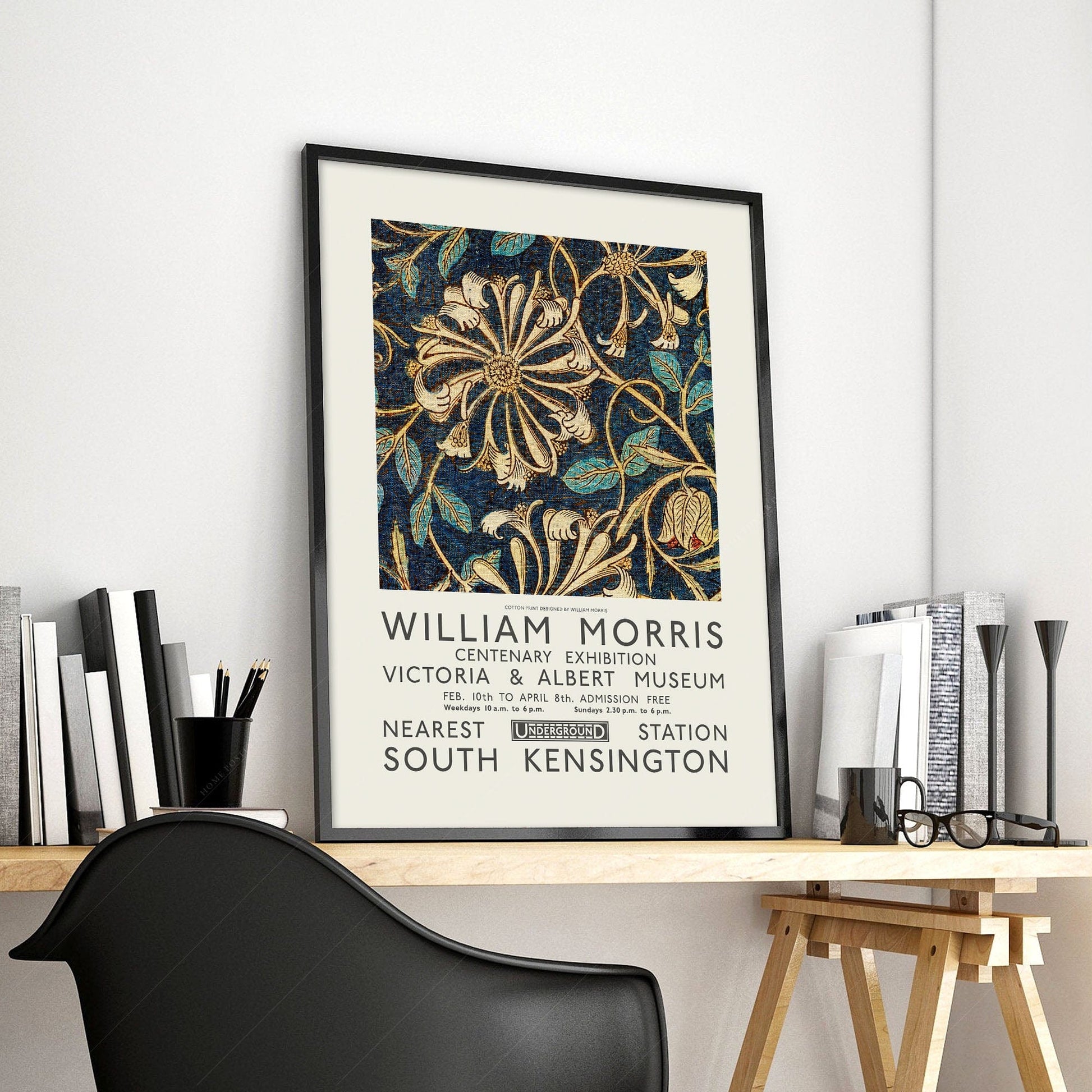 Home Poster Decor Single William Morris Print, Floral Wall Art, Flower Print, Exhibition Poster, Gift Idea 54-1