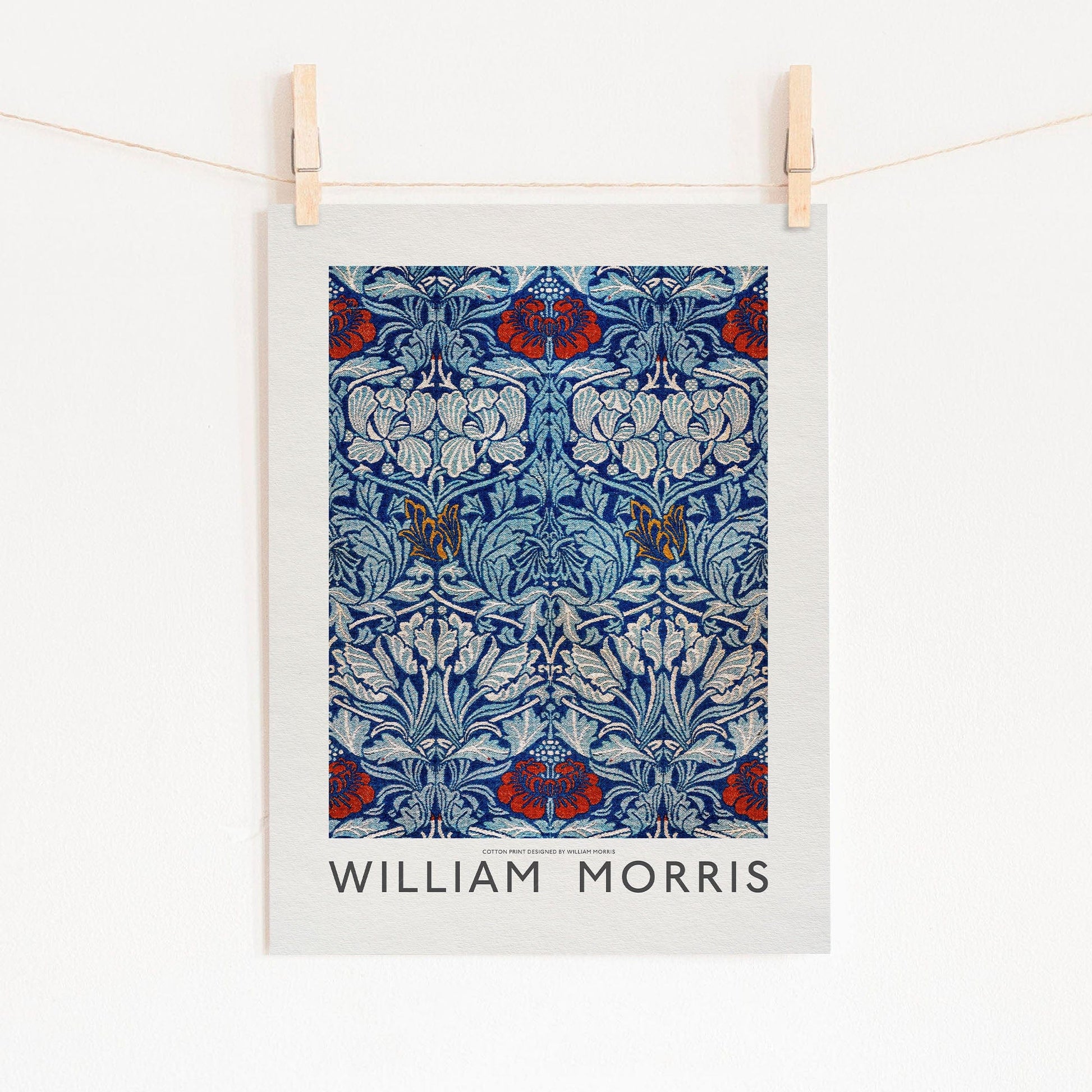 Home Poster Decor Single William Morris print, Leaves Wall Art,Bedroom Wall Decor, Flower Pattern 56