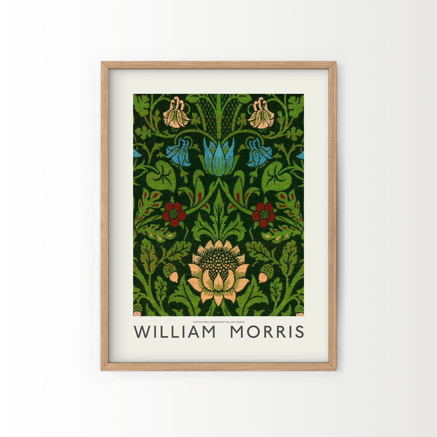 Home Poster Decor Set of 2 William Morris, Set of 2 Print, Marigold, Bedroom Wall Art, Green and Blue