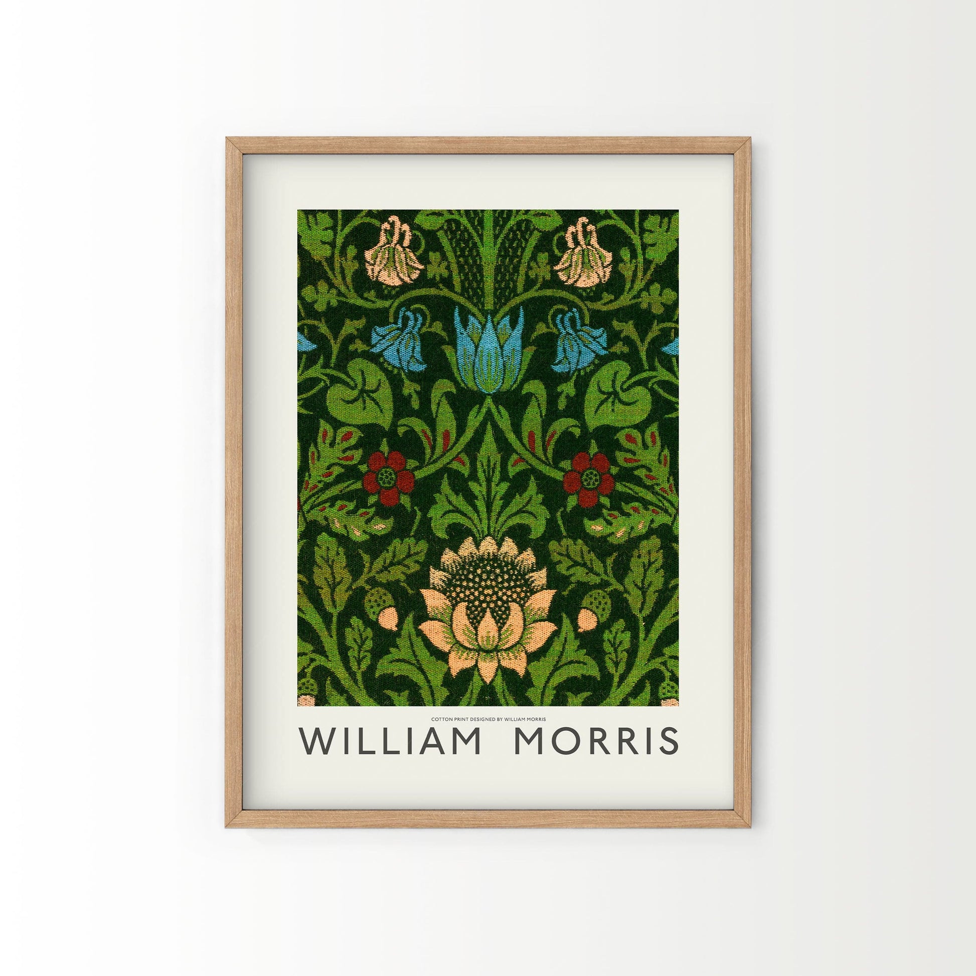 Home Poster Decor Set of 2 William Morris, Set of 2 Print, Marigold, Bedroom Wall Art, Green and Blue