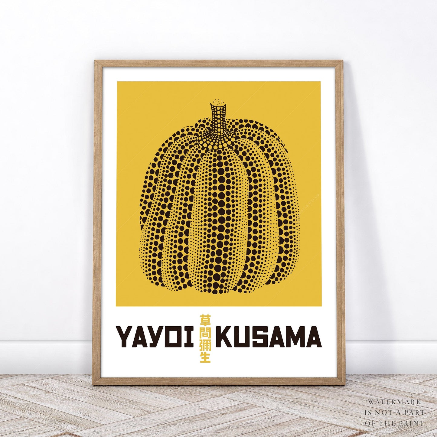 Home Poster Decor Yayoi Kusama Print, Contemporary Wall Decor,