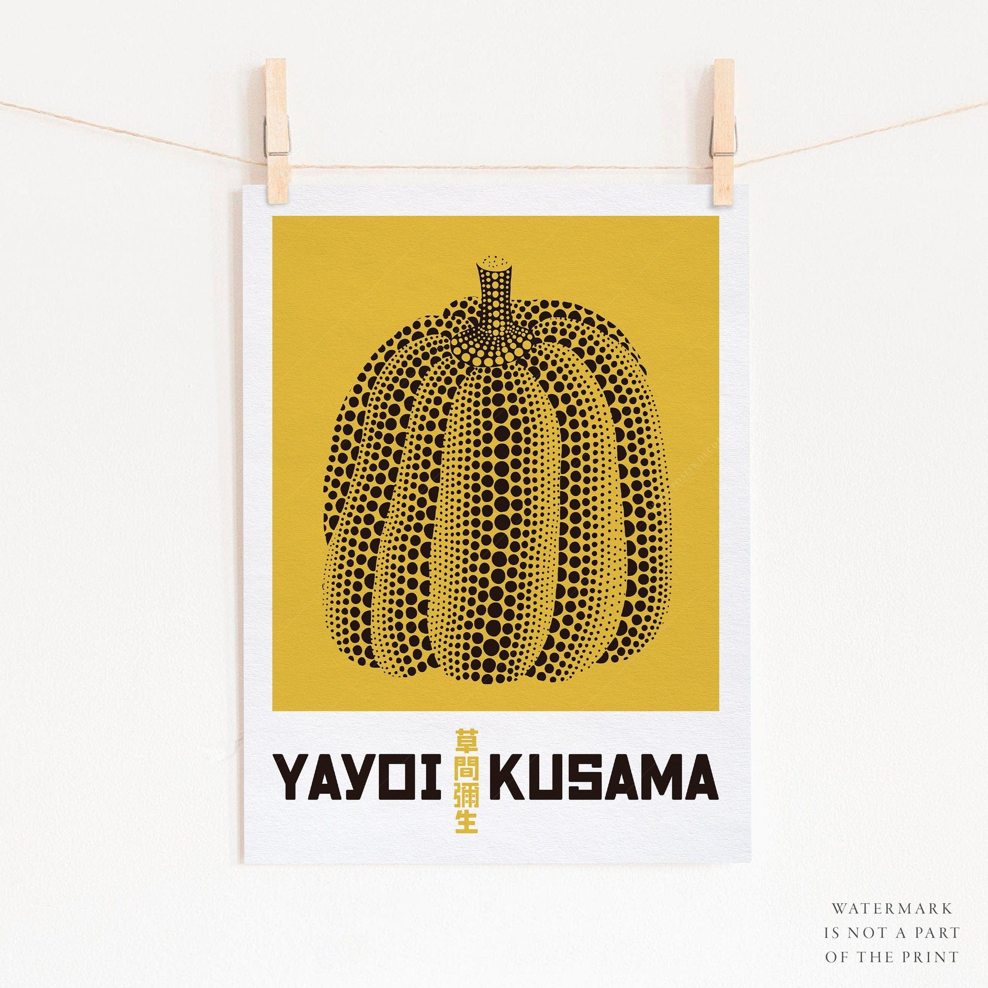 Home Poster Decor Yayoi Kusama Print, Contemporary Wall Decor,