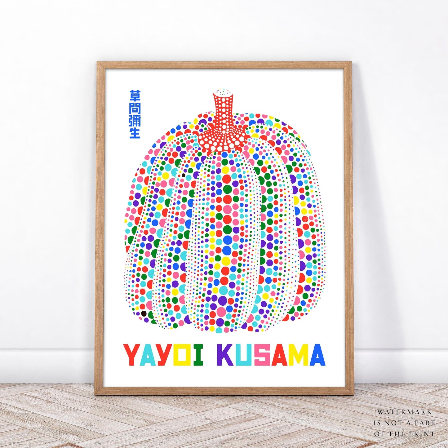 Home Poster Decor Yayoi Kusama Print, Contemporary Wall Decor,